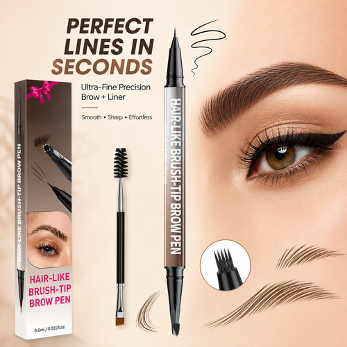 🖌️2-in-1 Waterproof Microblading Brow Pen & Eyeliner💦
