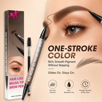 🖌️2-in-1 Waterproof Microblading Brow Pen & Eyeliner💦