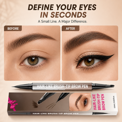 🖌️2-in-1 Waterproof Microblading Brow Pen & Eyeliner💦