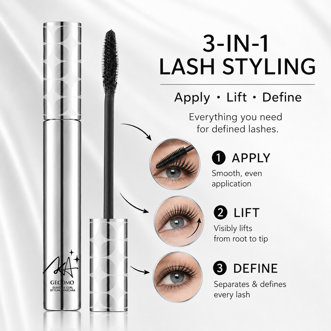 🪶50+ Lash Revival Mascara | Waterproof Mascara for Mature Lashes💧
