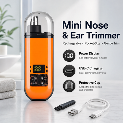 🛠️Professional LED Display Nose Hair Trimmer