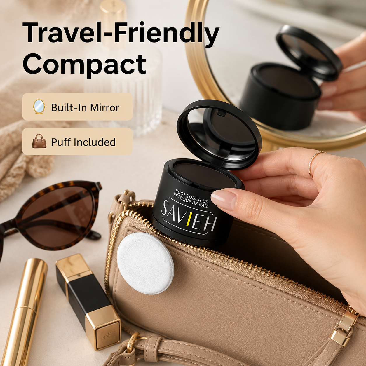 🔥 Hairline Powder ✨ Instantly Fuller Hair in Seconds! 💇‍♀️