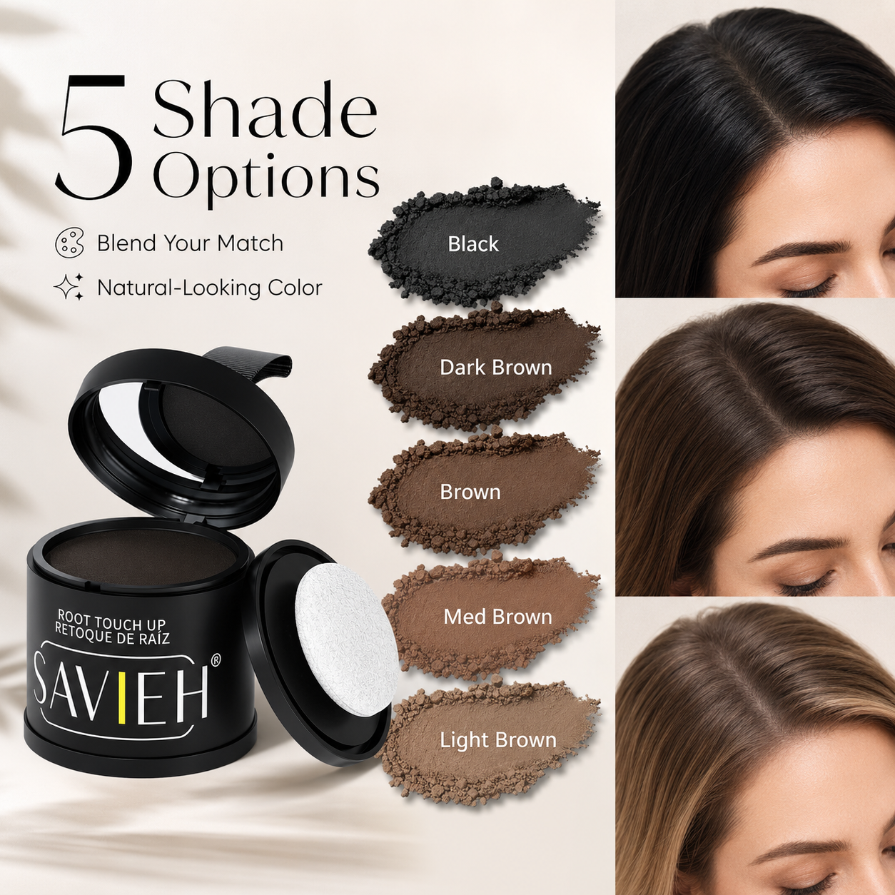 🔥 Hairline Powder ✨ Instantly Fuller Hair in Seconds! 💇‍♀️