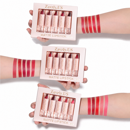 💄5-Piece Matte Lipstick Set – Waterproof & Long-Lasting