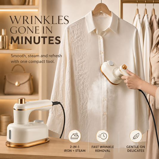 👔 CreaseGone Instant Handheld Clothes Steamer