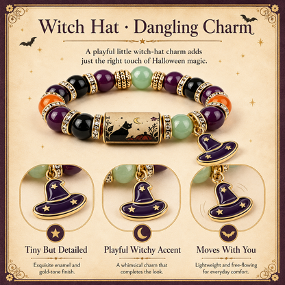 🎃Halloween Black Cat Charm Bracelet Gift Set | 5 Styles