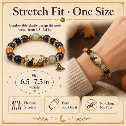 🎃Halloween Black Cat Charm Bracelet Gift Set | 5 Styles