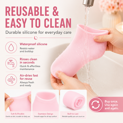 🧼 Reusable Silicone Moisturizing Foot Socks – Full-Cover Gel Foot Care