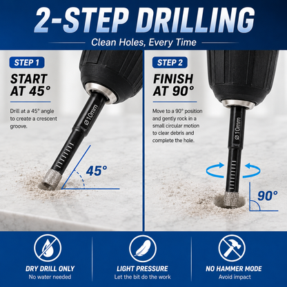 💎6-Piece Vacuum-Brazed Diamond Drill Bit Set