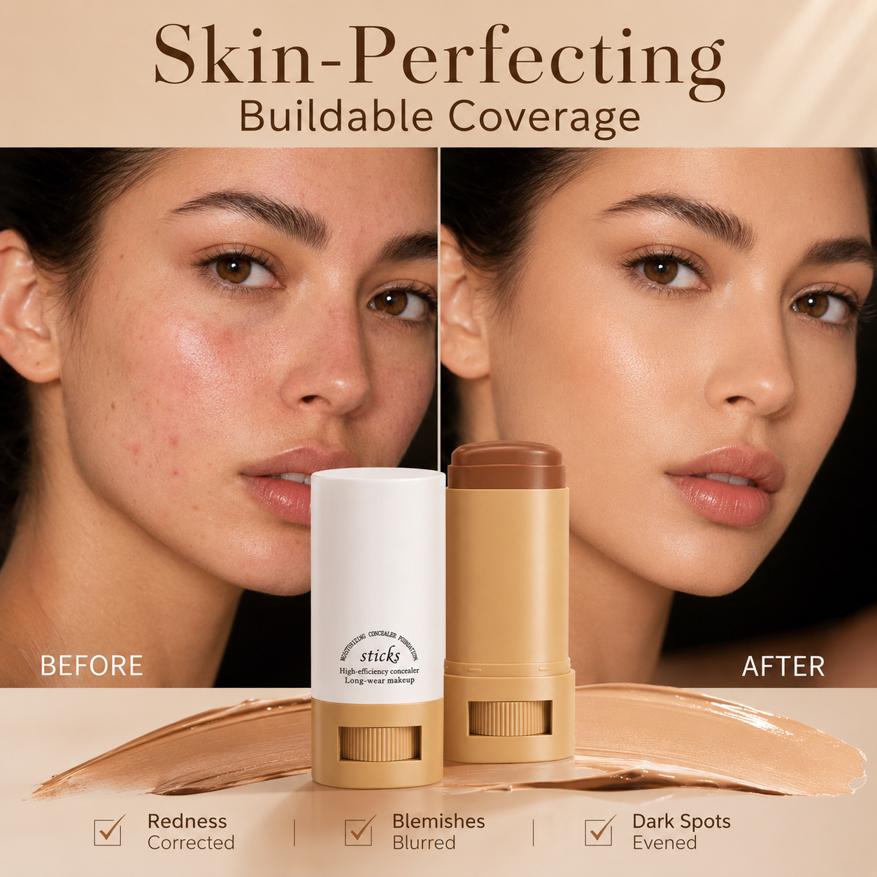 Serum-Boosted Foundation & Contour Stick