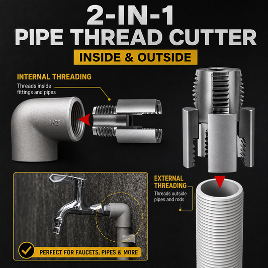💧2-in-1 Pipe Thread Cutter Kit – 1/2" & 3/4"