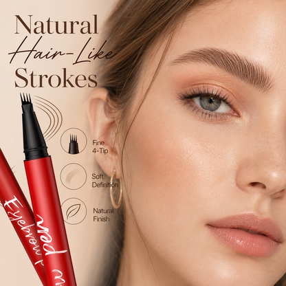 🔥2-Pack Eyebrow Pens – 4-Tip Natural Hair-Like Strokes, All-Day Wear