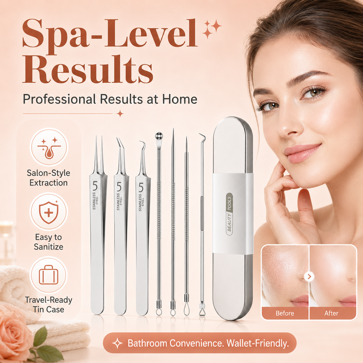 ✨Stainless Steel Blackhead Remover Kit | 7/9/11-Piece
