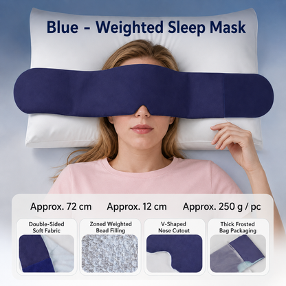 🌙Weighted Sleep Mask – 360° Blackout & Gentle Pressure