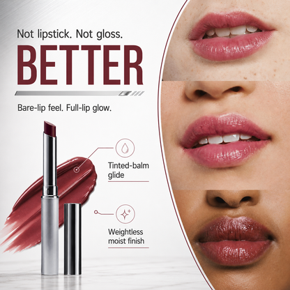 ✨💋Sheer Berry Tinted Lip Balm | Buildable Glossy Color💧