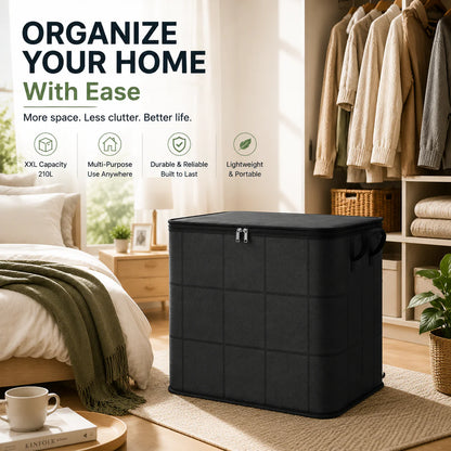 🏠L Foldable Fabric Storage Bag (140L Container)✨