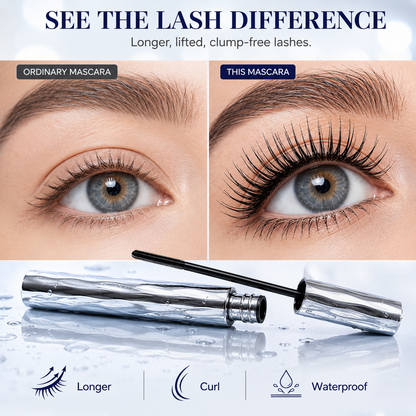 Waterproof Lengthening & Curling Black Mascara