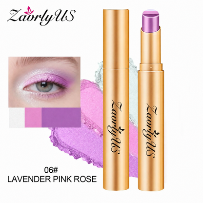 3-in-1 Waterproof Tricolor Eyeshadow Stick