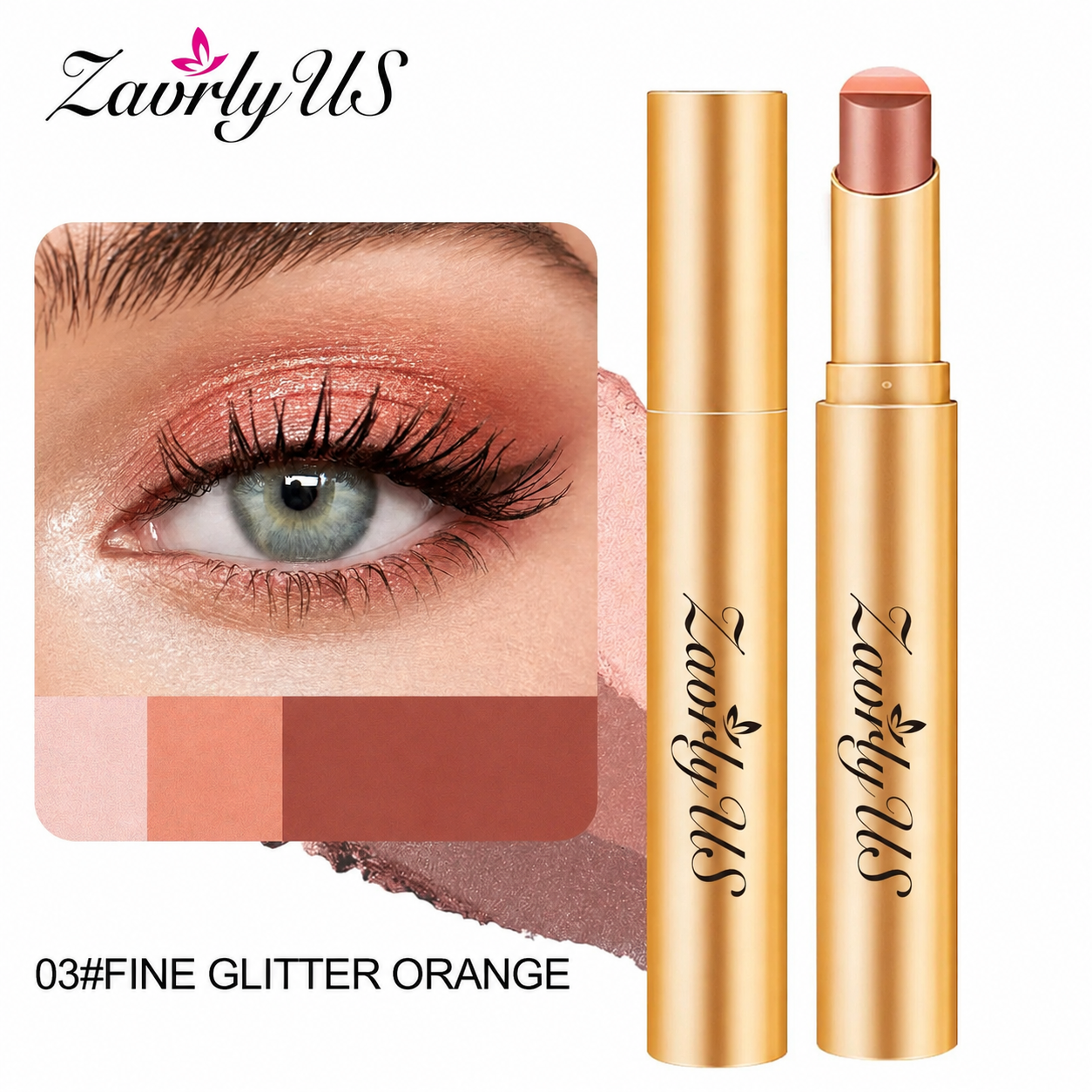 3-in-1 Waterproof Tricolor Eyeshadow Stick