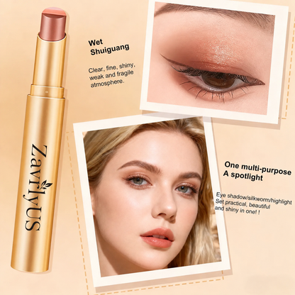 3-in-1 Waterproof Tricolor Eyeshadow Stick