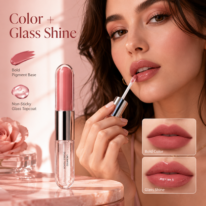 💄 2-in-1 Double Touch Long-Wear Liquid Lipstick & Glass Gloss