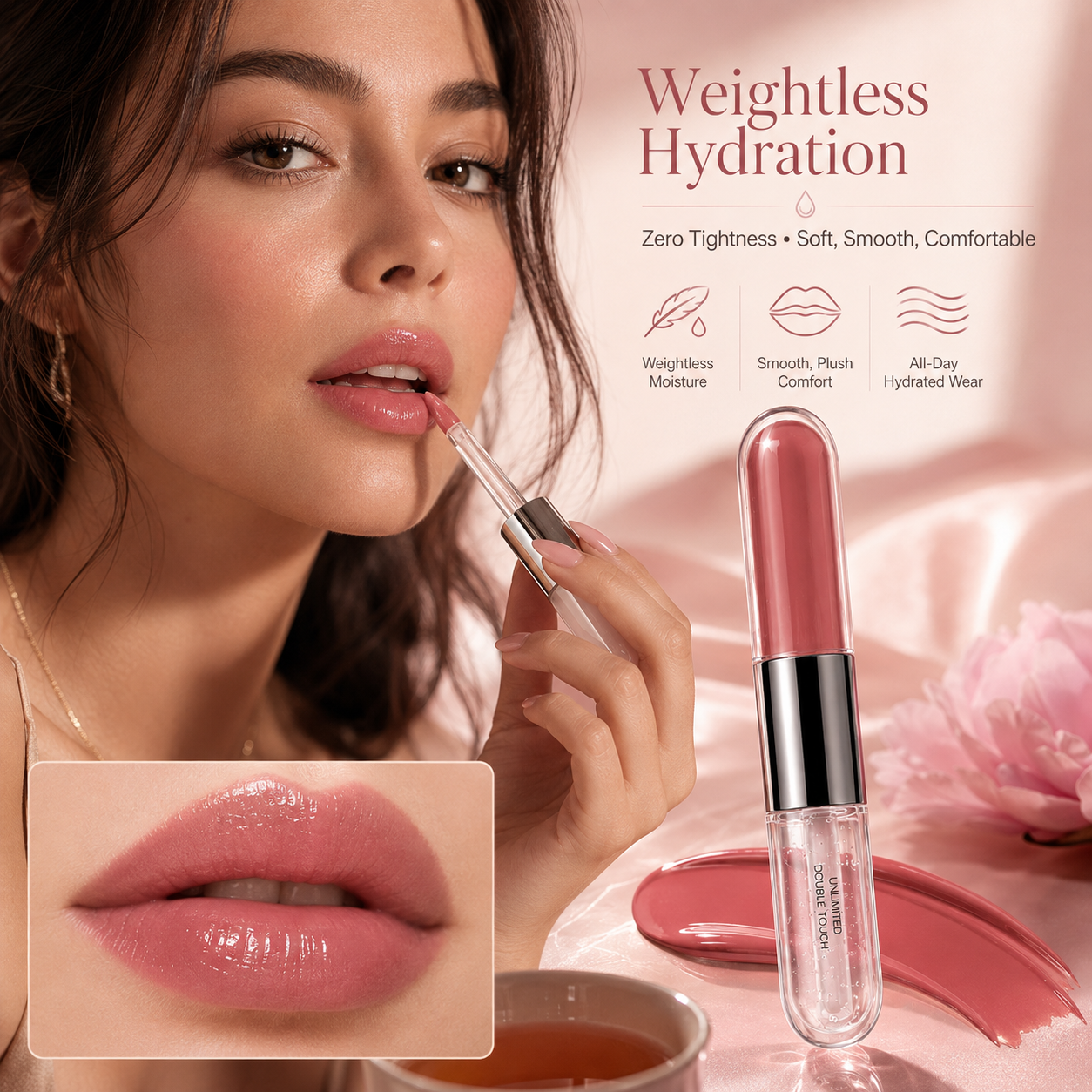 💄 2-in-1 Double Touch Long-Wear Liquid Lipstick & Glass Gloss