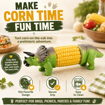 🦖Dinosaur Corn Holders | Fun Corn-on-the-Cob Handles