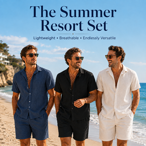 The Men's Resort Linen 2-Piece Matching Set🏖️