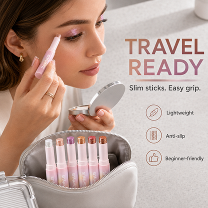 6-Shade Cream Eyeshadow Stick Set