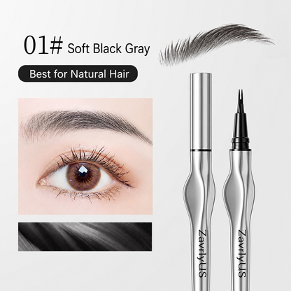 2-Tip Microblade Eyebrow Pen – Waterproof Hair-Like Strokes