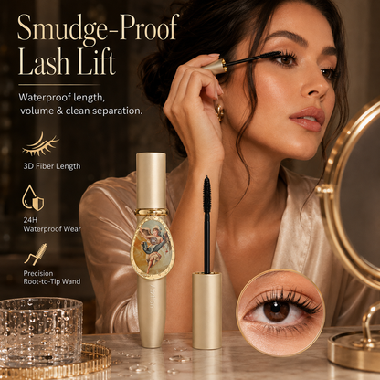 3D Steel Wand Waterproof Mascara for Volumizing & Lengthening