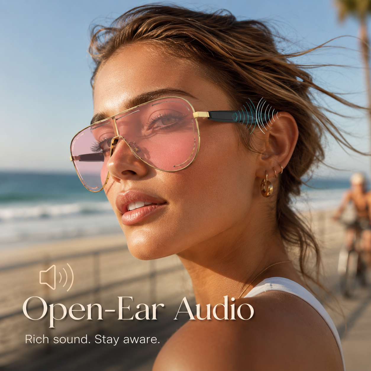 ✨ Smart Bluetooth Wireless Audio Sunglasses with Touch Control & UV Protection 🕶️