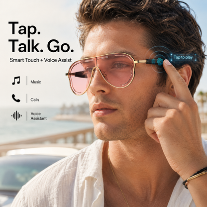 ✨ Smart Bluetooth Wireless Audio Sunglasses with Touch Control & UV Protection 🕶️