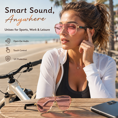 ✨ Smart Bluetooth Wireless Audio Sunglasses with Touch Control & UV Protection 🕶️