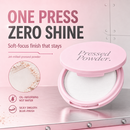 ✨Soft-Focus Oil-Control Pressed Powder
