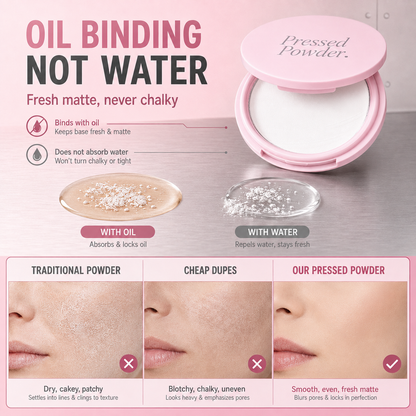 ✨Soft-Focus Oil-Control Pressed Powder