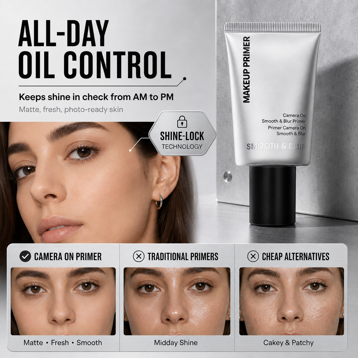 ✨Camera On Smooth & Blur Primer for Oily Skin