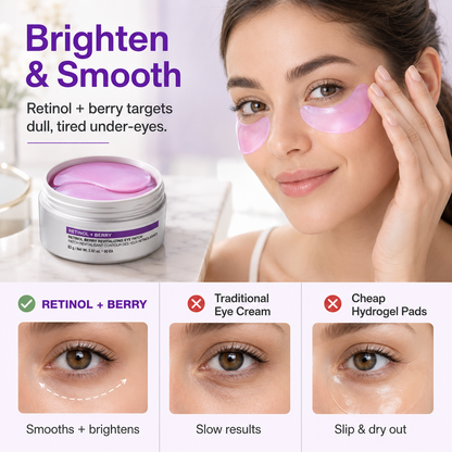 Retinol Berry Eye Patches for Puffiness & Fine Lines