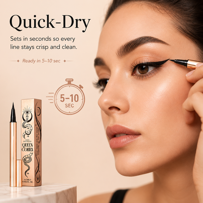 Queen Cobra Waterproof Liquid Eyeliner Pen | Jet Black