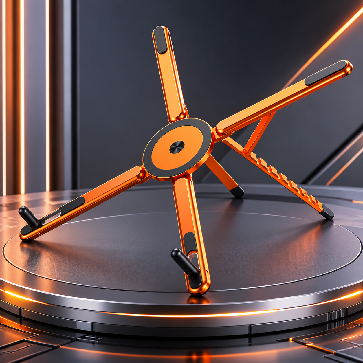 ⚡ Universal Magnetic Folding Tablet & Laptop Stand