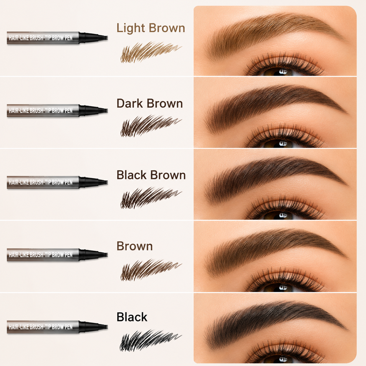 Dual-Ended Hair-Like Brush-Tip Brow Pen✨