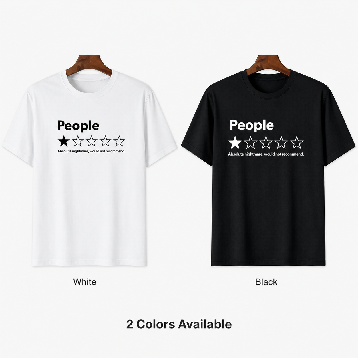 ⭐ "People: One Star" Funny Graphic T-Shirt