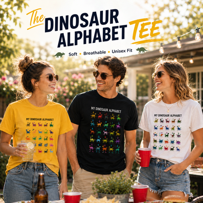 Dinosaur Alphabet Soft Cotton Tee
