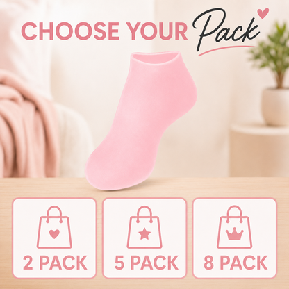 Cracked Heel Repair Silicone Socks Value Pack (2 / 5 / 8 Pairs)