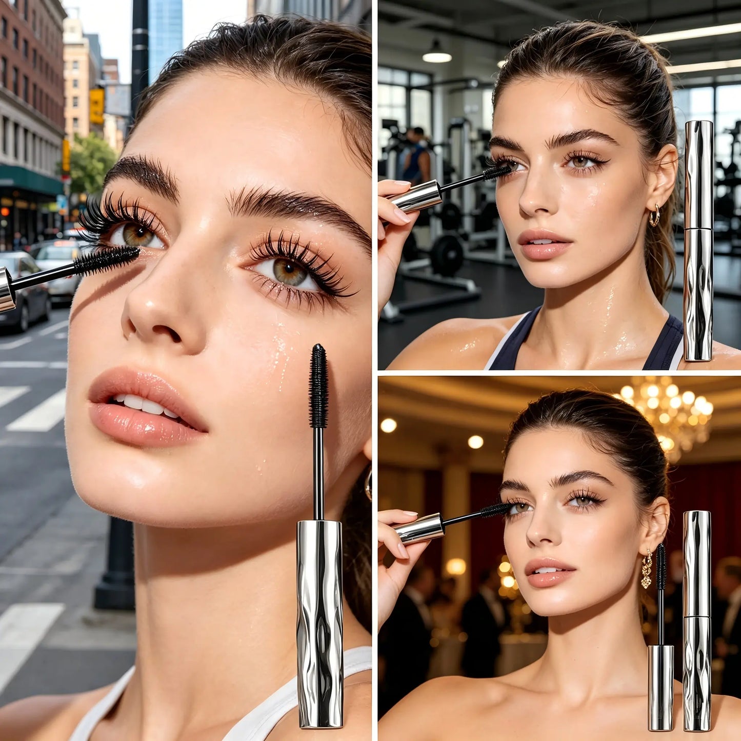 Waterproof Lengthening & Curling Black Mascara