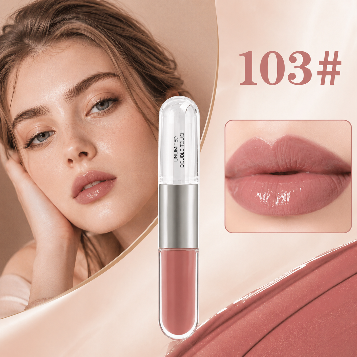 💄 2-in-1 Double Touch Long-Wear Liquid Lipstick & Glass Gloss