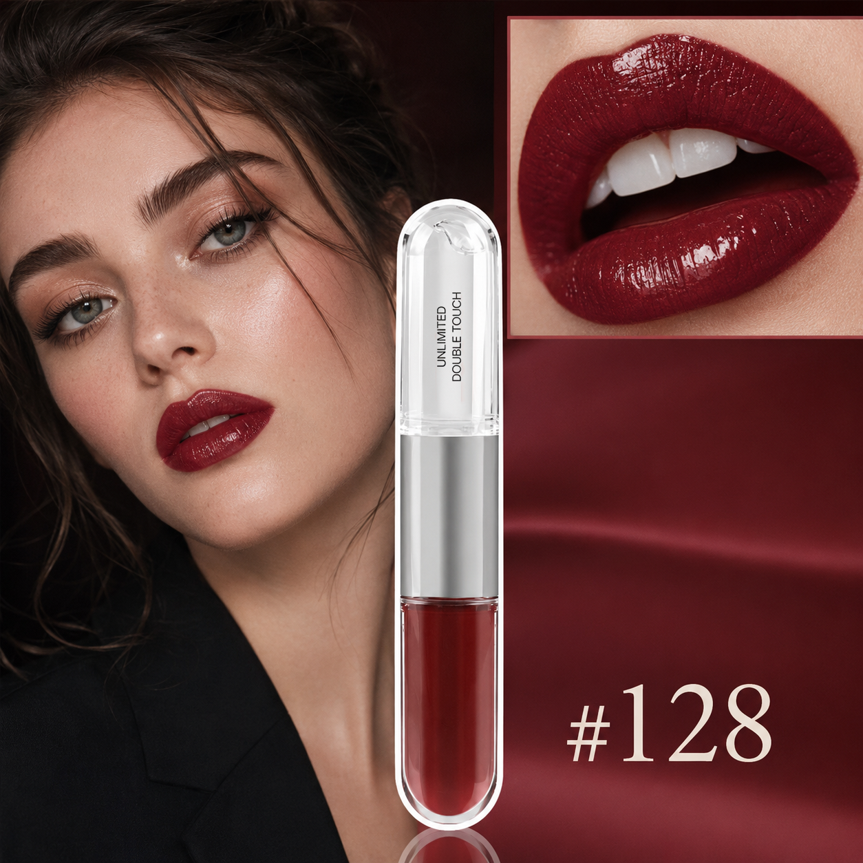 💄 2-in-1 Double Touch Long-Wear Liquid Lipstick & Glass Gloss
