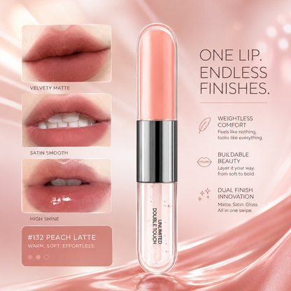 💄 2-in-1 Double Touch Long-Wear Liquid Lipstick & Glass Gloss