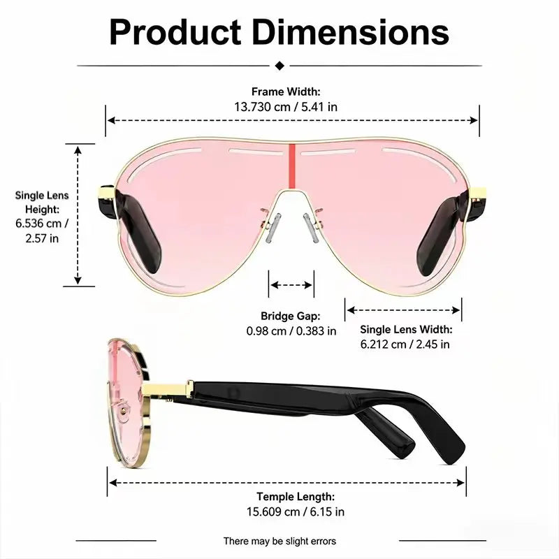 ✨ Smart Bluetooth Wireless Audio Sunglasses with Touch Control & UV Protection 🕶️