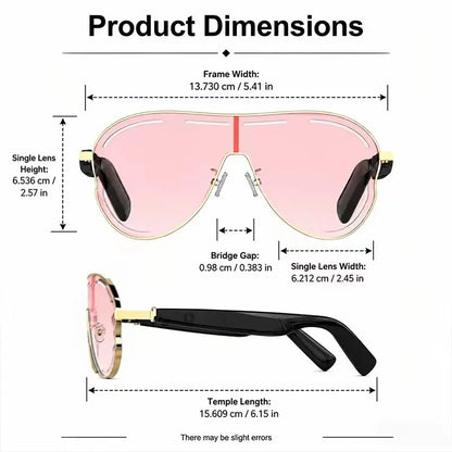 ✨ Smart Bluetooth Wireless Audio Sunglasses with Touch Control & UV Protection 🕶️